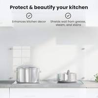 VidaXL Keuken achterwand doorzichtig 90 x 40 cm gehard glas - thumbnail