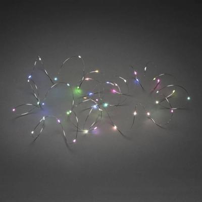 Konstsmide 6330-590 Micro-lichtketting Binnen werkt op het lichtnet Aantal lampen 50 LED RGB Verlichte lengte: 4.9 m Konstsmide 6330-590 Micro-lichtketting Binnen werkt op het lichtnet Aantal lampen 50 LED RGB Verlichte lengte: 4.9 m