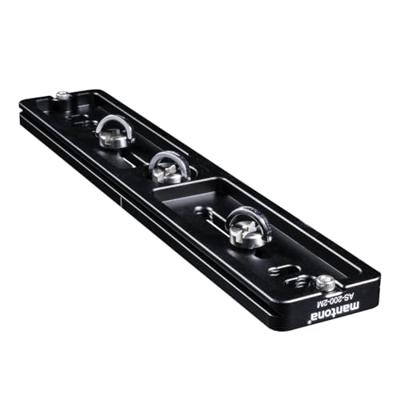 Mantona AS-200-2M Schnellwechselplatte Snelwisselplaat Schroefdraad (buiten)=1/4, 3/8