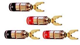 Oehlbach 3023 Luidsprekerconnector Stekker, recht Goud 4 stuk(s) Oehlbach 3023 Luidsprekerconnector Stekker, recht Goud 4 stuk(s)