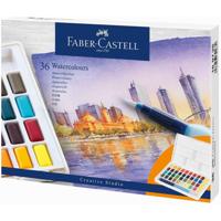 Waterverf Faber-Castell 36 kleuren in doos met palet - thumbnail