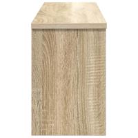 Wandgemonteerde kapstok met plank Sonoma eiken 80 x 20 x 30 cm - thumbnail