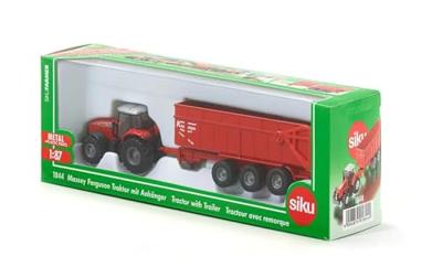 Siku 1844 MF met 3-assige aanhanger 1:87 Siku 1844 MF met 3-assige aanhanger 1:87