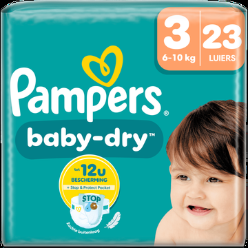 Pampers BabyDry Maat 3, 23 Luiers bij Jumbo