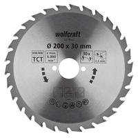 Wolfcraft Handcirkelzaagblad | HM | 30 Zähne | Ø200mm | 1 stuk - 6379000 - thumbnail