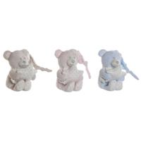 Knuffel Home ESPRIT Blauw Beige Roze Polyester 20 x 10 x 15 cm (3 Stuks) - thumbnail