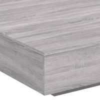 Salontafel 100x100x31 cm bewerkt hout grijs sonoma eikenkleurig - thumbnail