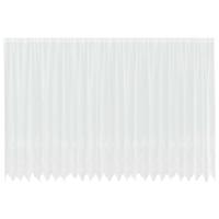 VidaXL Kantgordijn met gordijnen bloemen wit 240 x 600 cm polyester - thumbnail