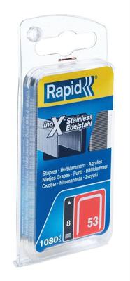 Rapid Nr. 53 dundraadnieten RVS 8 mm, 1.080 stuks - 40109510 - 40109510 Rapid Nr. 53 dundraadnieten RVS 8 mm, 1.080 stuks - 40109510 - 40109510