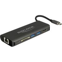 DeLOCK USB Type-C 3.1 Docking Station HDMI 4K 30 Hz, Gigabit LAN en USB PD functie dockingstation - thumbnail