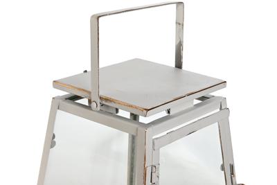 Straatlantaarn Home ESPRIT Wit Gouden Metaal Kristal Modern 26 x 26 x 38,5 cm (2 Onderdelen)