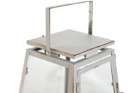 Straatlantaarn Home ESPRIT Wit Gouden Metaal Kristal Modern 26 x 26 x 38,5 cm (2 Onderdelen) - thumbnail