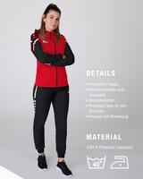 JAKO 6822D Jas Met Kap Performance Dames - Rood/Zwart - 44 - thumbnail