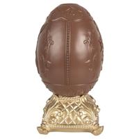 Clayre & Eef Decoratie Beeld Ei 25 cm Bruin Polyresin Paasdecoratie - thumbnail