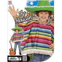 Poncho meerkleurig kind - thumbnail