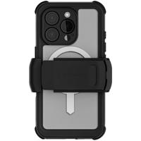 Ghostek Nautical Waterproof MagSafe Case + Belt Swivel Holster Apple iPhone 16 Pro Clear - thumbnail
