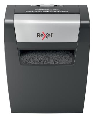 Rexel Momentum X406 Papierversnipperaar 6 vellen Micro cut 4 x 28 mm P-4 15 l Ook geschikt voor Nietjes, Paperclips