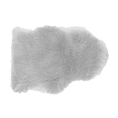 van der Leeden kleedje polyester schapenvacht 65x90cm grijs