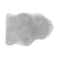 van der Leeden kleedje polyester schapenvacht 65x90cm grijs - thumbnail