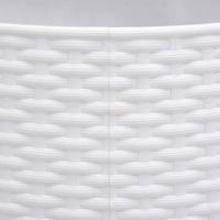 Kerstboomrok 56x23 cm kunststof wit - thumbnail