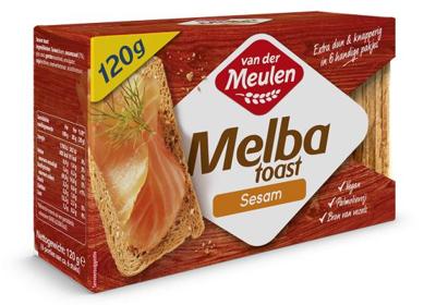 Van der Meulen Melba Toast Sesam 120 g bij Jumbo