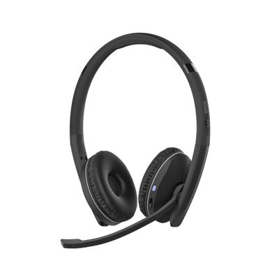 EPOS Headset On Ear headset Bluetooth Stereo Zwart Noise Cancelling Volumeregeling, Microfoon uitschakelbaar (mute) Telefoon
