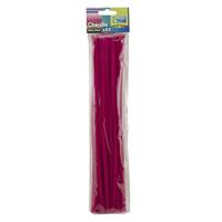 Vaessen Creative • chenilledraden 6mm 25st. 30cm fuchsia - thumbnail