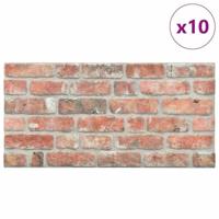10 st Wandpanelen 3D rode baksteen EPS - thumbnail