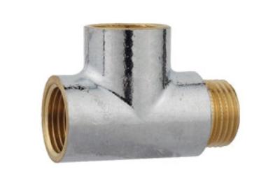 Kirchhoff Messing T-stuk, chroom, 1/2"ER x 1/2"ER x 1/2"ET - 989405155