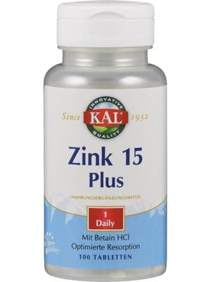 Kal Zink 15 Plus Tabletten