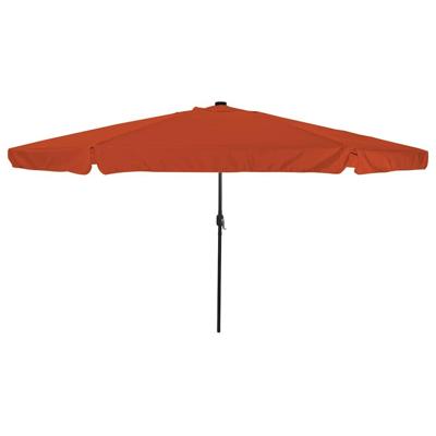 Tuinparasol Rood en Zwart 395 x 395 x 245 cm Polyester en staal