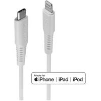 LINDY 31315 USB-kabel USB 2.0 Apple Lightning stekker, USB-C stekker 0.50 m Wit - thumbnail