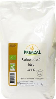 Primeal Grijsbruin tarwemeel borsa 80 bio 1 Kilogram Primeal Grijsbruin tarwemeel borsa 80 bio 1 Kilogram