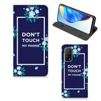 Xiaomi Mi 10T | 10T Pro Design Case Flowers Blue DTMP - thumbnail