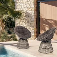 hjh LIVING Tuinstoel Weavora (Grijs) - thumbnail