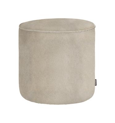 Woood Sara poef hoog teddy Off White