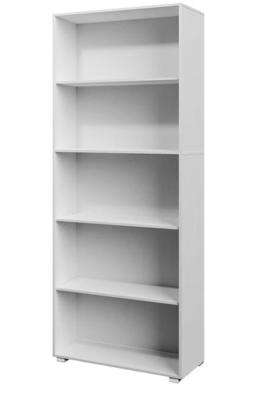 Boekenkast Vela Wit met 5 opbergvakken Boekenkast Vela Wit met 5 opbergvakken