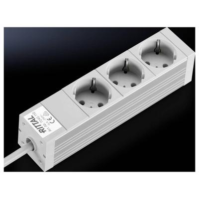 Rittal DK 7240.110 Stekkerdoos Drievoudig Aluminium Meerdere kleuren 1 stuk(s)