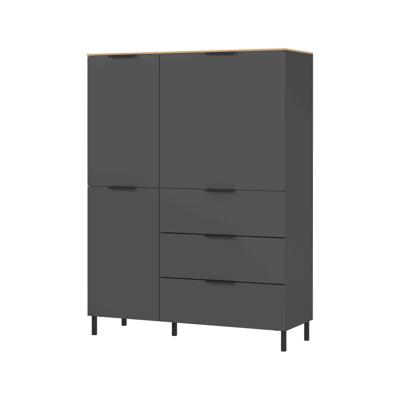 Opbergkast Amalfi Grafiet-Eiken L Opbergkast Amalfi Grafiet-Eiken L