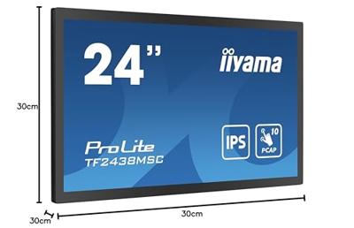 iiyama TF2438MSC-B1-23,8 inch, IPS, 1920 x 1080/60 Hz, 1H1DP