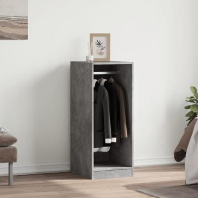 VidaXL Kledingkast 48x41x102 cm bewerkt hout betongrijs