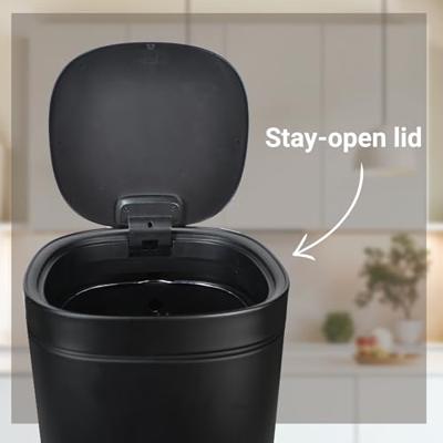 Afvalbak desq touch 30 liter rvs zwart Afvalbak desq touch 30 liter rvs zwart