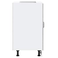 Spoelbakonderkast Lucca bewerkt hout betongrijs - thumbnail