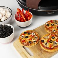 Tristar PZ9154 Pizza Festa 4 Zwart/Terracotta - thumbnail