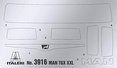 Italeri 510003916 MAN TGX XXL D38 E6 Vrachtwagen (bouwpakket) 1:24