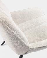 Kave Home Marlina fauteuil fleece Wit - thumbnail