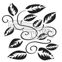 The Crafter's Workshop • template 15x15cm tangled vine - thumbnail