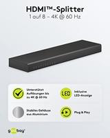 goobay HDMI Splitter 1 to 8 4K - thumbnail
