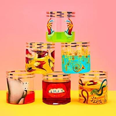 Seletti Toiletpaper glas Hands With Snakes