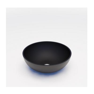 Waskom BWS Dorn 40X40X15cm Rond Solid Mat Zwart